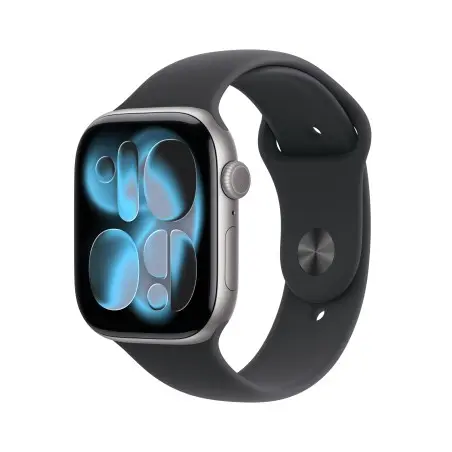 Watch 11 Cell 46mm Space Grau Sportarmband schwarz M/L Apple Großhandel B2B 📦