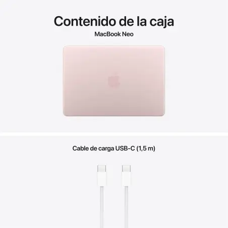 MacBook Neo A18 Pro 8GB 512GB Touch ID Rosé nube Apple Großhandel B2B 📦